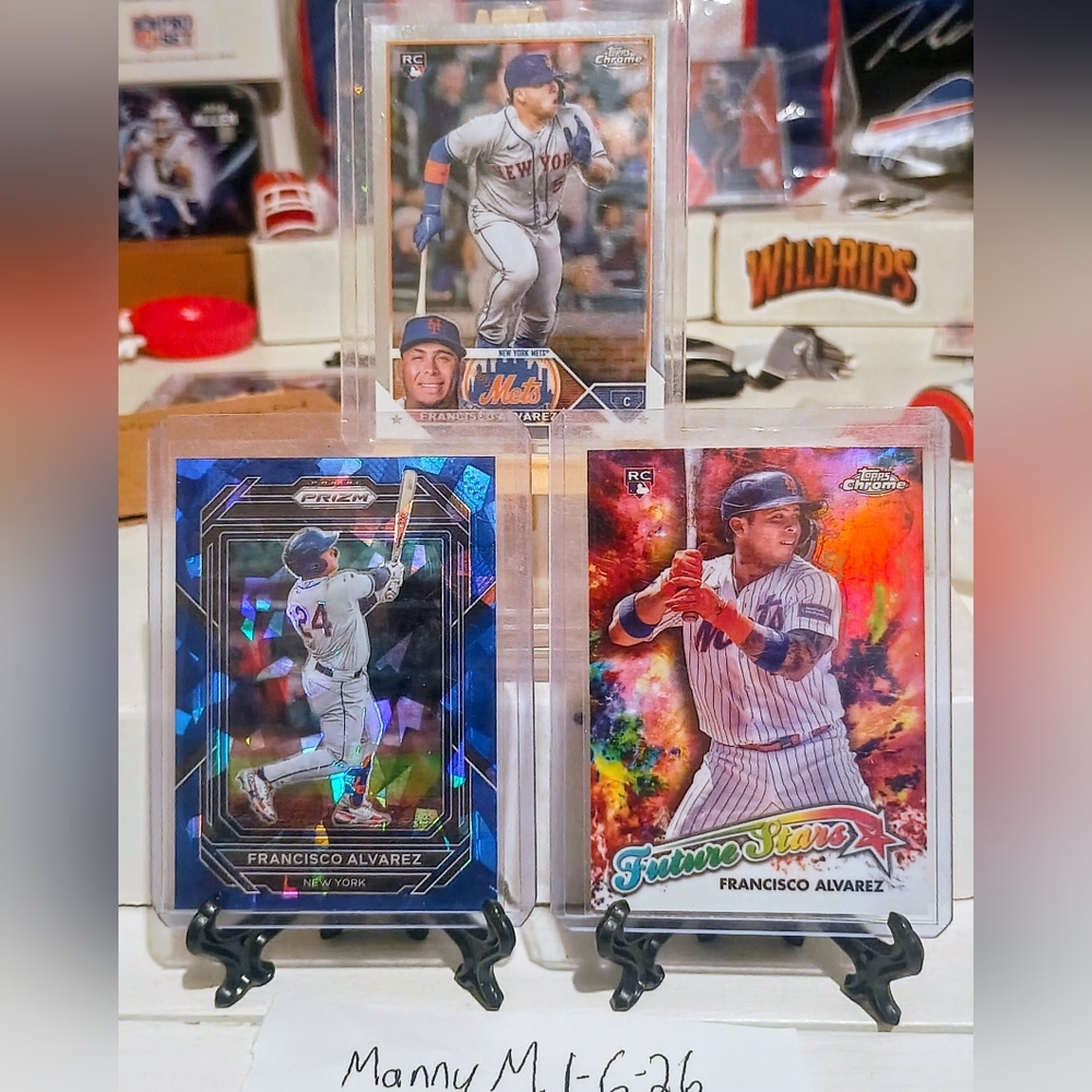 Francisco Alvarez Rookie Baseball Card Set New York Mets
